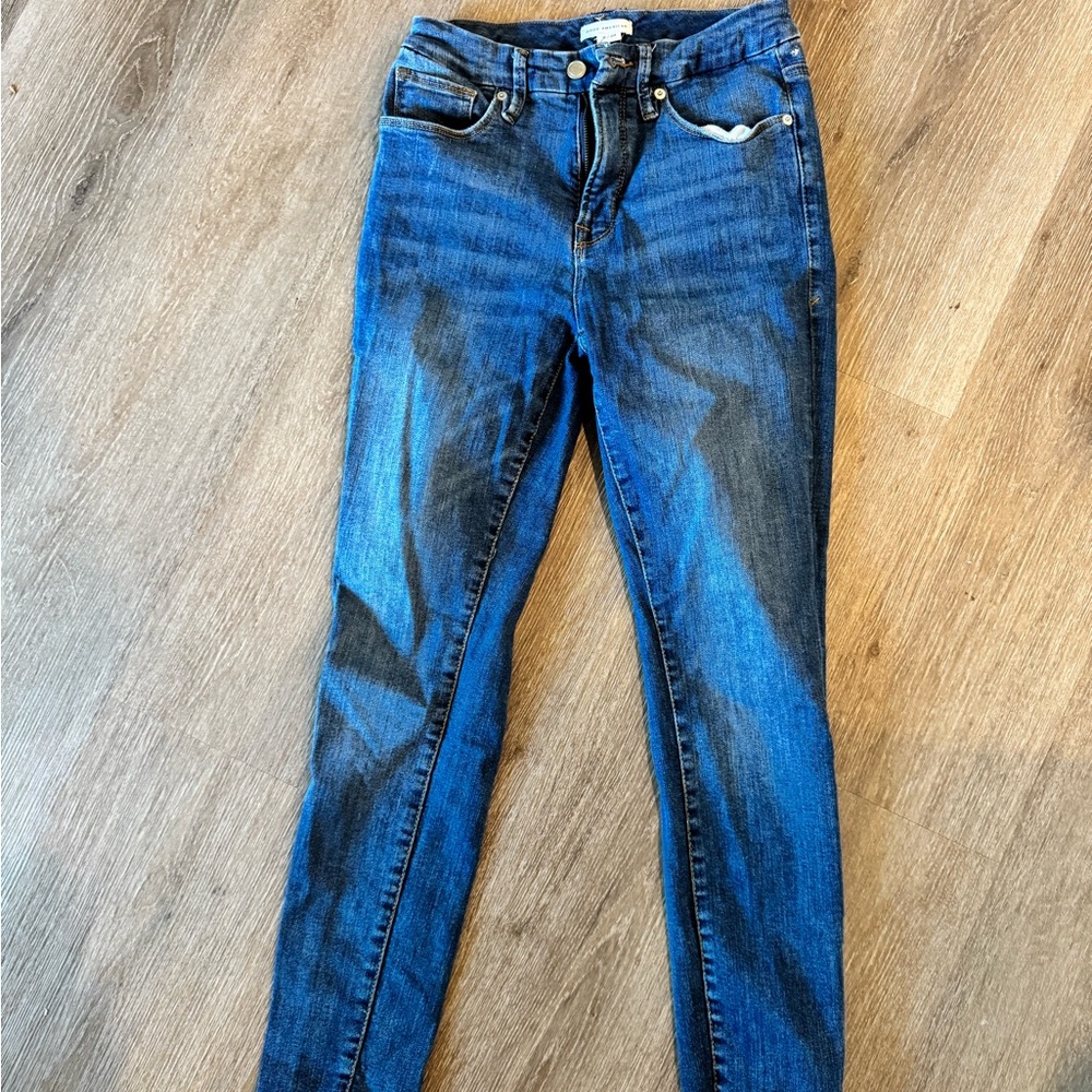 Good American Skinny Medium Wash Jeans